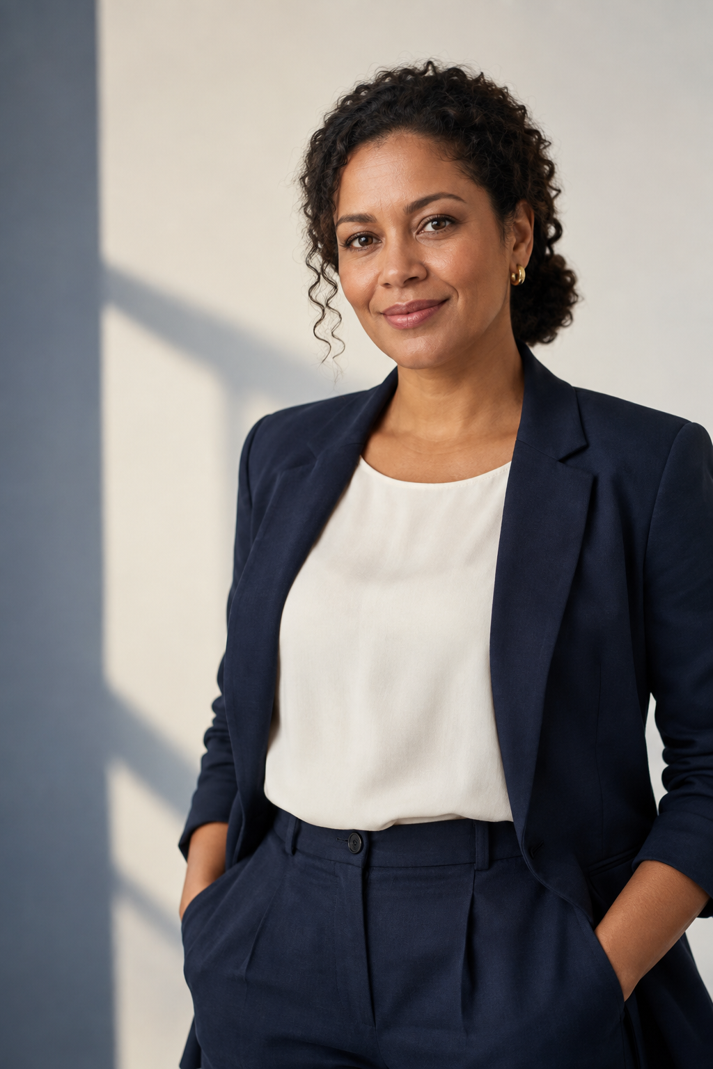 Retrato fictício de Helena Duarte, gerado por inteligência artificial.